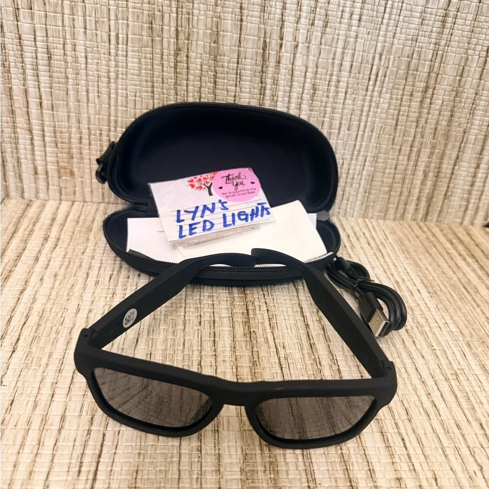 Waterproof Bluetooth Smart Glasses - Black
